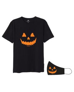 Halloween blouse for children, with pumpkin, 6-7 years old