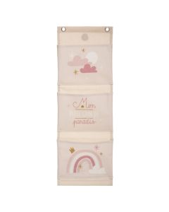 Wall storage, hanging 55x0.3x18.5 cm, pink