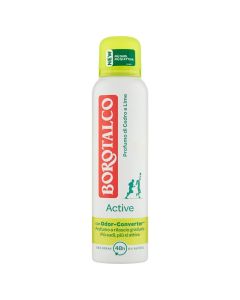 Antidjersë sprai, Active, Borotalco, plastikë dhe metal, 150 ml, e bardhë, e verdhë dhe e kuqe, 1 copë