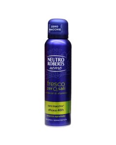 Antiperspirant spray for men, X Invisible, Neutro Roberts, plastic and metal, 150 ml, gray, 1 piece