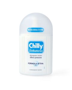Larës intim, për femra, Antibatterico, Chilly, plastikë, 200 ml, e bardhë dhe e kaltër, 1 copë