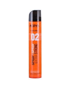 Hair spray Ultra Strong, Agiva, plastic and metal, 400 ml, orange, 1 piece