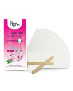 Cloth for epilation, Agiss, fiber, 2 m, pink, 1 piece