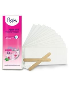 Cloth for epilation, Agiss, fiber, 10 m, pink, 1 piece