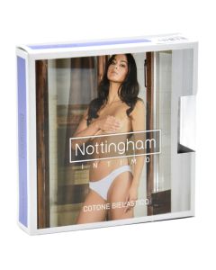 Slip Mini Lulu 28 women's briefs, Nottingham, bielastic cotton, L/4, black, 1 piece
