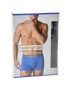 Men's boxers, 14936-AS-120, Nottingham, bielastic cotton, M/4, miscellaneous, 1 piece