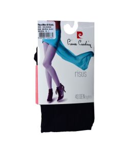 Geta për femra, Pierre Cardin, najlon dhe elastan, standarte, e zezë mat, 1 palë