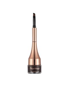 Eyebrow pomade 004 Dark Brown, Flormar, glass and plastic, 2 g, dark brown, 1 piece