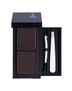 Set për hijezimin e vetullave 40 Dark, Flormar, plastikë, 45 g, e zezë, 1 copë