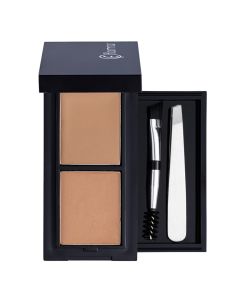 Set për hijezimin e vetullave 20 Light, Flormar, plastikë, 45 g, e zezë, 1 copë