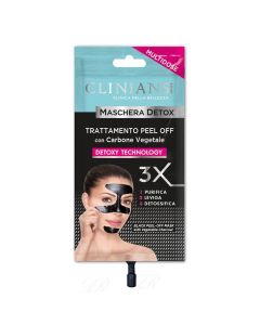 Maskë detoksikuese për fytyrën, Clinians, plastikë, 20 ml, e zezë, 1 copë