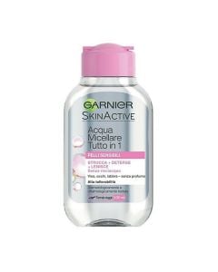Ujë mineral për lëkurë sensitive, Garnier, plastikë, 100 ml, transparente dhe rozë, 1 copë