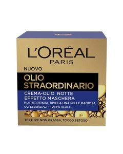 Krem me vajra ushqyes për trajtimin e fytyrës gjatë natës, L'Oreal, plastikë, 50 ml, blu, 1 copë