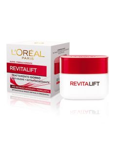 Regenerating cream for face treatment during the day, Revitalift, L'Oreal, plastic, 50 ml, red, 1 piece