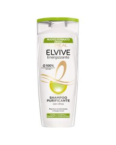 Shampo pastruese dhe energjizuese për flokët, Elvive, L'Oreal, plastikë, 285 ml, e bardhë dhe e gjelbër, 1 copë
