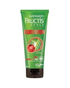 Xhel për stilimin e flokëve për meshkuj, Maximal Resistance 06, Fructis, Garnier, plastikë, 200 ml, e gjelbër, 1 copë