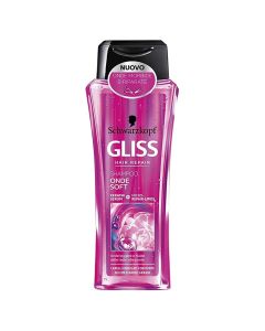 Repairing hair shampoo for curly hair Onde Soft, Gliss, plastic, 250 ml, purple, 1 piece