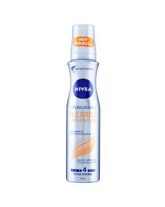 Curls & Care 04 hair mousse for curly hair, Nivea, plastic and metal, 150 ml, orange and gray, 1 piece