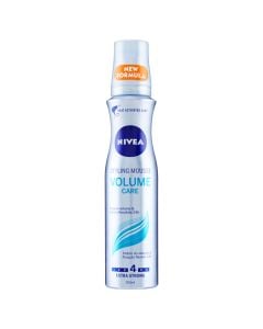 Volume Care 04 styling mousse, Nivea, plastic and metal, 150 ml, light blue and gray, 1 piece