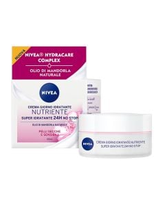 Moisturizing cream for face treatment during the day, Essentials, Nivea, plastic and glass, 50 ml, white and pink, 1 piece