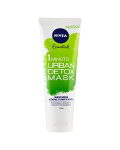 Detoxifying mask for face treatment, Urban Detox, Nivea, plastic, 75 ml, green, 1 piece