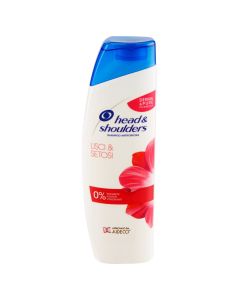 Shampo kundër zbokthit për flokë të drejtë, Smooth and Silky, Head & Shoulders, plastikë, 250 ml, e bardhë dhe rozë, 1 copë