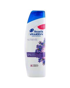 Shampo ushqyese kundër zbokthit, Nourishing, Head & Shoulders, plastikë, 250 ml, e bardhë dhe lejla, 1 copë