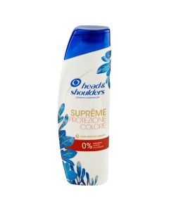 Shampo kundër zbokthit për flokë të lyer, Supreme Color Protection, Head & Shoulders, plastikë, 225 ml, e bardhë, blu dhe e kuqe, 1 copë