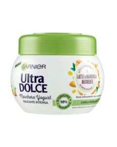 Moisturizing hair mask, Ultra Dolce, Garnier, plastic, 300 ml, white and green, 1 piece