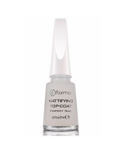 Mattifying top-coat nail polish, Flormar, glass and plastic, 11 ml, white, 1 piece