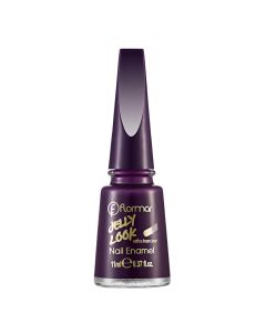 Manikyr për thonjtë, JL08 Plum, Jelly Look, Flormar, qelq dhe plastikë, 11 ml, lejla e errët, 1 copë