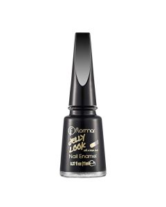 Manikyr për thonjtë, JL28 Patent Black Leather, Jelly Look, Flormar, qelq dhe plastikë, 11 ml, e zezë, 1 copë