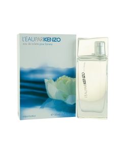 Eau de toilette (EDT) for women, L'Eau par Kenzo Femme, Kenzo, glass, 50 ml, blue and white, 1 piece