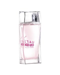 Eau de toilette (EDT) for women, L'Eau pour Femme Hyper Wave, Kenzo, glass, 50 ml, pink and white, 1 piece
