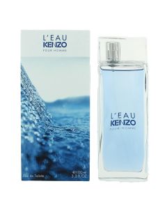 Parfum për meshkuj, L'Eau, Kenzo, EDT, qelq, 100 ml, blu dhe e bardhë, 1 copë