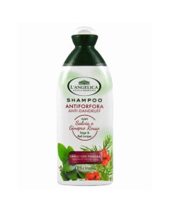 Anti-Dandruff shampoo, L'Angelica, plastic, 250 ml, white and green, 1 piece