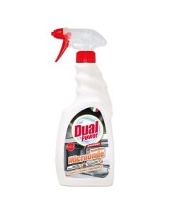 Detergjent sprai pastrues për sipërfaqet e brendshme dhe të jashtme të mikrovalave, Dual Power, plastikë, 500 ml, e bardhë, 1 copë