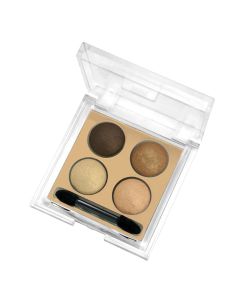 Paletë me 4 hijezues për sytë, 04, Wet&Dry, Golden Rose, plastikë, 4 g, bezhë dhe kafe, 1 copë