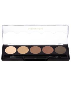 Paletë me 5 hijezues për sytë, 103 Brown Line, Professional Palette, Golden Rose, plastikë, 8 g, bezhë, kafe dhe terrakota, 1 copë