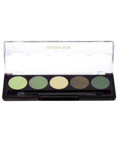 Paletë me 5 hijezues për sytë, 102 Green Line, Professional Palette, Golden Rose, plastikë, 8 g, kafe dhe e gjelbër, 1 copë