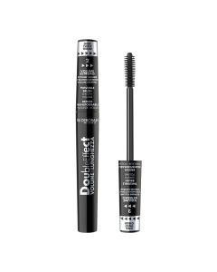 Rimel për volumizimin dhe zgjatjen e qerpikëve, Double Effect, Deborah, plastikë, 14 ml, e zezë, 1 copë