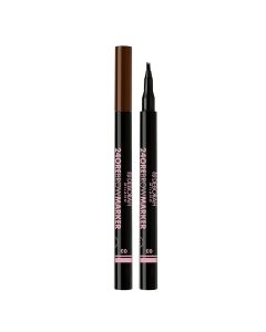 Eyebrow marker, 03 Dark Brown, 24 Ore, Deborah, plastic, 8 g, brown, 1 piece