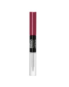2 in 1 liquid lipstick and lip gloss, 06 Hot Fuchsia, Absolute Lasting, Deborah, plastic, 8 ml, dark pink, 1 piece