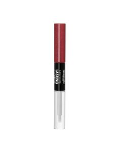 2 in 1 liquid lipstick and lip gloss, 11 Pearly Burgundy, Absolute Lasting, Deborah, plastic, 8 ml, burgundy, 1 piece