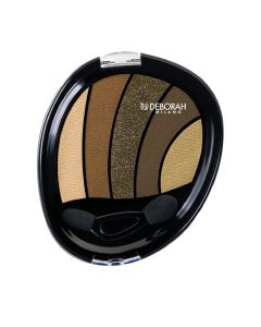 Paletë me 5 hijezues për sytë, 05 Kaki, Perfect Smokey, Deborah, plastikë, 5 g, mikse, 1 copë