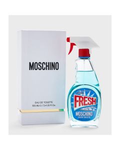 Parfum për femra, Moschino, Fresh Couture, EDT, qelq dhe plastikë, 100 ml, blu, e kuqe dhe e bardhë, 1 copë