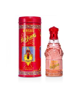 Parfum për femra, Versace, Red Jeans, EDT, qelq, 75 ml, e kuqe dhe e verdhë, 1 copë