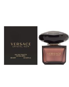 Parfum për femra, Versace, Crystal Noir, EDT, qelq, 90 ml, e zezë, merlot dhe gold, 1 copë