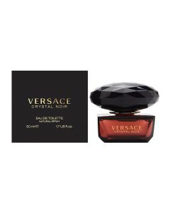 Parfum për femra, Versace, Crystal Noir, EDT, qelq, 50 ml, e zezë, merlot dhe gold, 1 copë