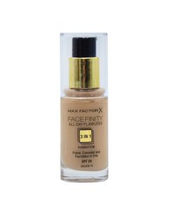 Fondatinë e lëngshme sprai për makeup 3 në 1, 75 Golden, All Day Flawless, FaceFinity, Max Factor, plastikë dhe qelq, 30 ml, bezhë, 1 copë